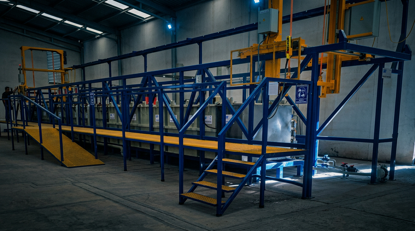 Zinc nickel plating production line